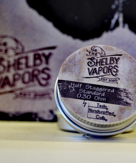 The Shelby Vapors Half Staggered Standard 0.30 Ohm by Tesla Handcrafted Coils